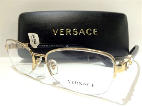 18k gold glass gold frame versace glasses men|versace gold frame glasses men's.